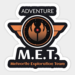 Meteorite Collector M.E.T. Meteorite Exploration Team "Adventure" Meteorite Sticker